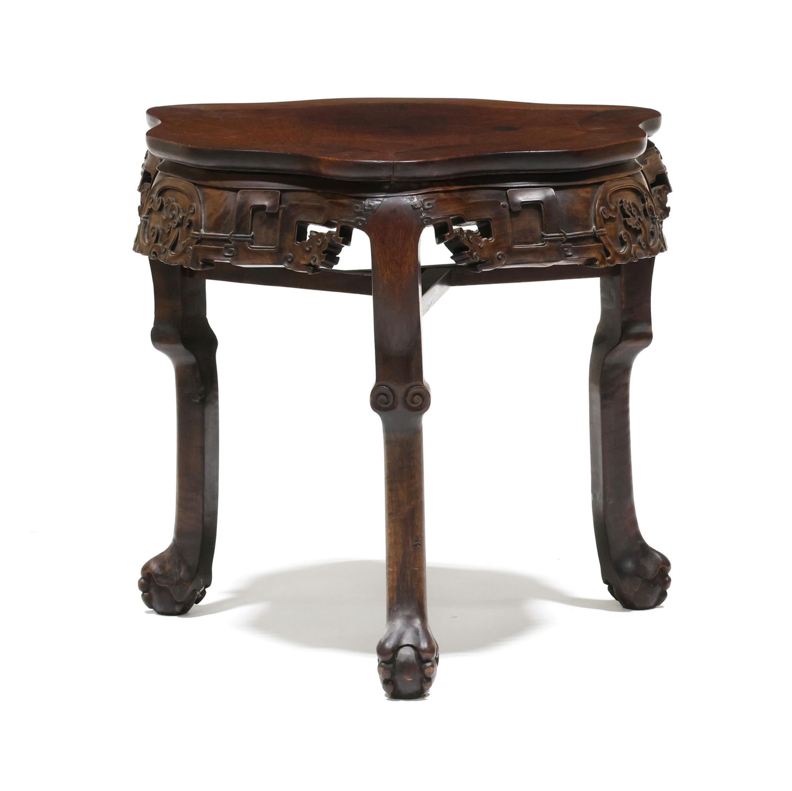 Chinese Hardwood Tripod Table (1 of 7)