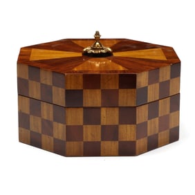 Maitland-Smith Octagonal Parquetry Presentation Box
