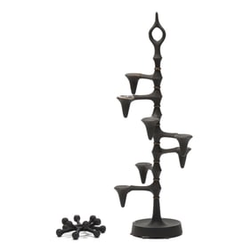 Jen Quistgaard for Dansk, Two Modern Iron Candle Holders