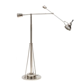 Nickel Plated "Orbiter" Floor Lamp