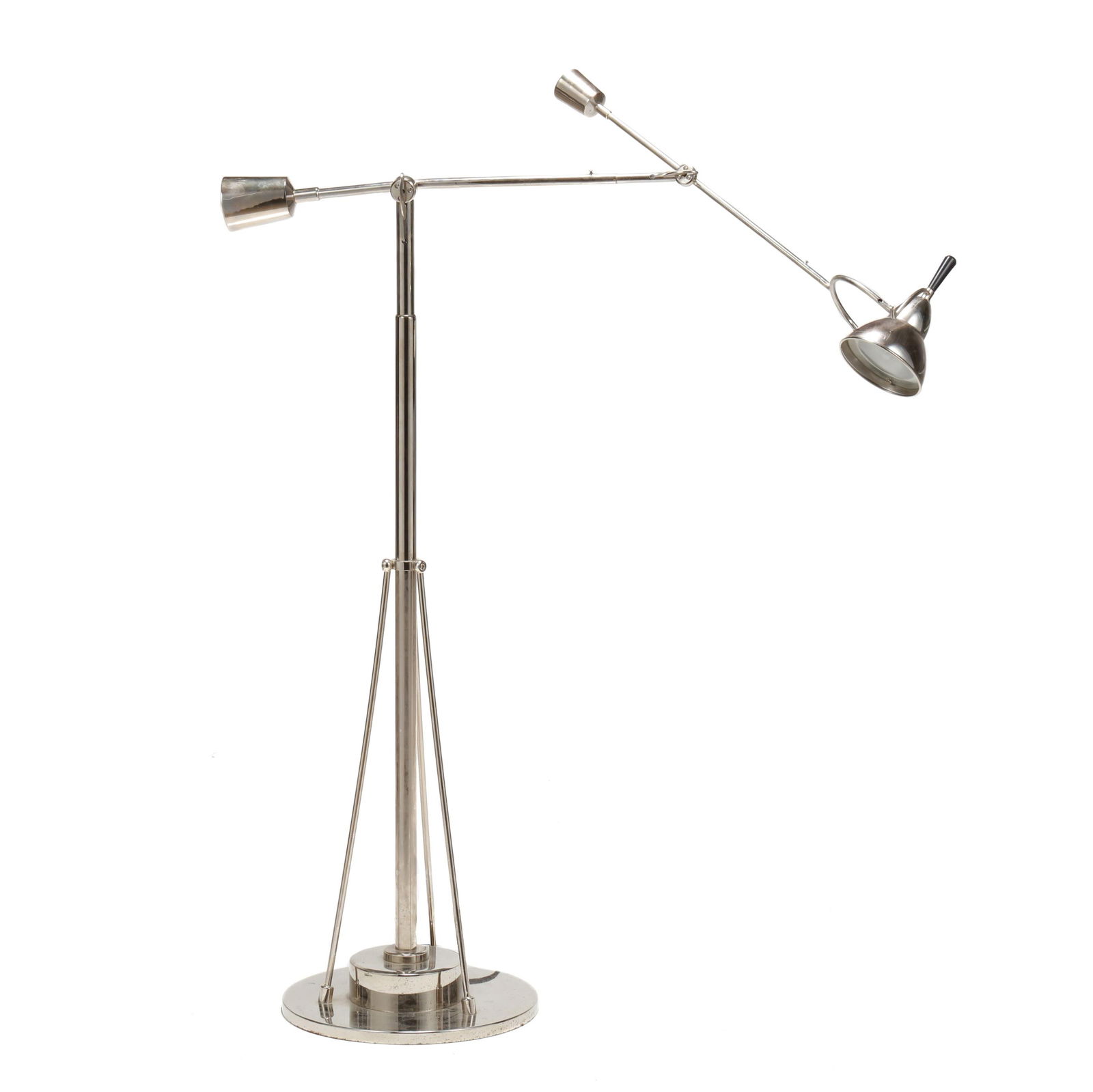 Nickel Plated "Orbiter" Floor Lamp (1 of 6)