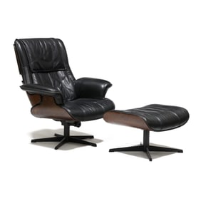 after Charles and Ray Eames, Lounge Chair and Ottoman