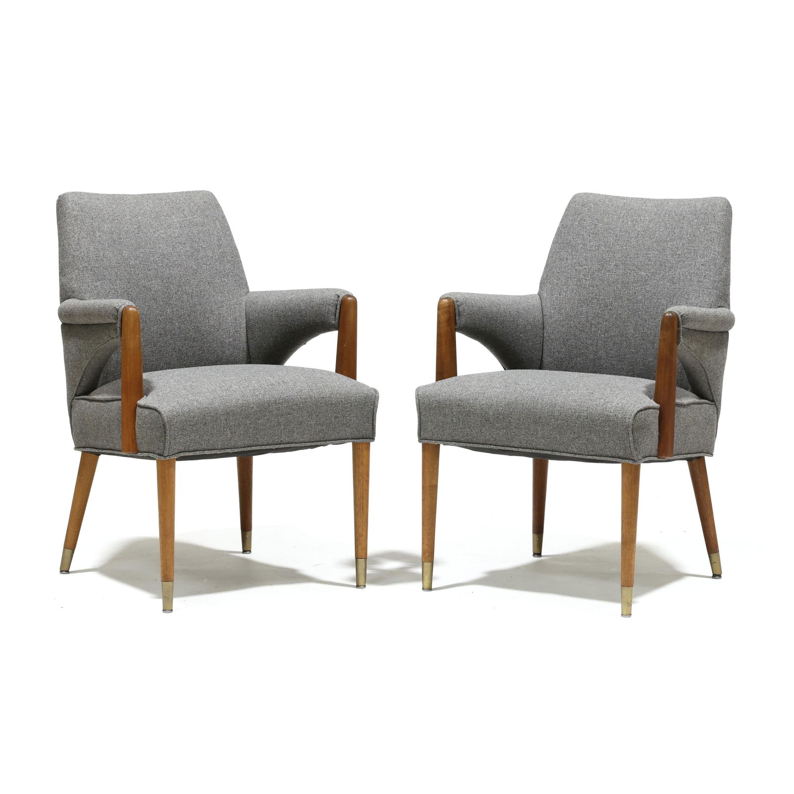 Pair of American Mid-Century Upholstered Armchairs (1 of 8)