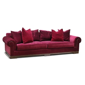 Alfredo Paredes, Large Velvet Sofa