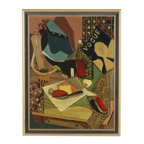 Hughes (American, 20th Century), Still Life with Magazine