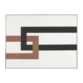 A Vintage 1976 Hard-Edge Painting