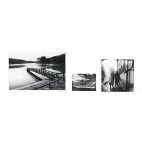Three Framed Black and White Photographs