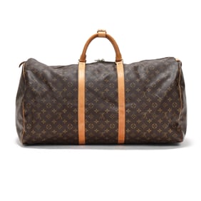 Canvas and Leather Keepall 60 Travel Bag, Louis Vuitton