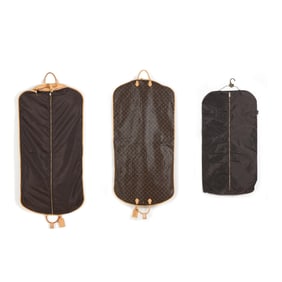 Canvas, Leather, and Nylon Garment Bag, Louis Vuitton