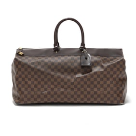Canvas and Brown Leather Greenwich GM Travel Bag, Louis Vuitton