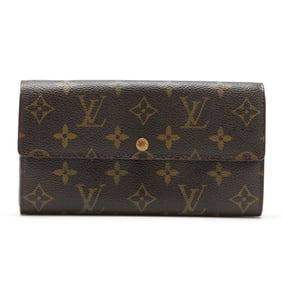 Brown Canvas Sarah Wallet, Louis Vuitton