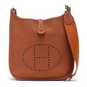 Leather Evelyne III 29 Tote Bag, Hermès