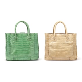 Two Crocodile Tote Bags, LAI