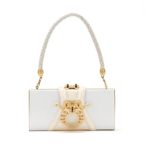 Leather Snake Motif Evening Bag, Rachel Zoe for Judith Leiber