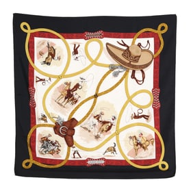 Silk Charreada Scarf, Hermès