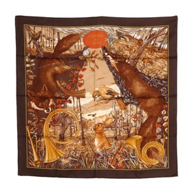 Silk Chasse au Bois Scarf, Hermès