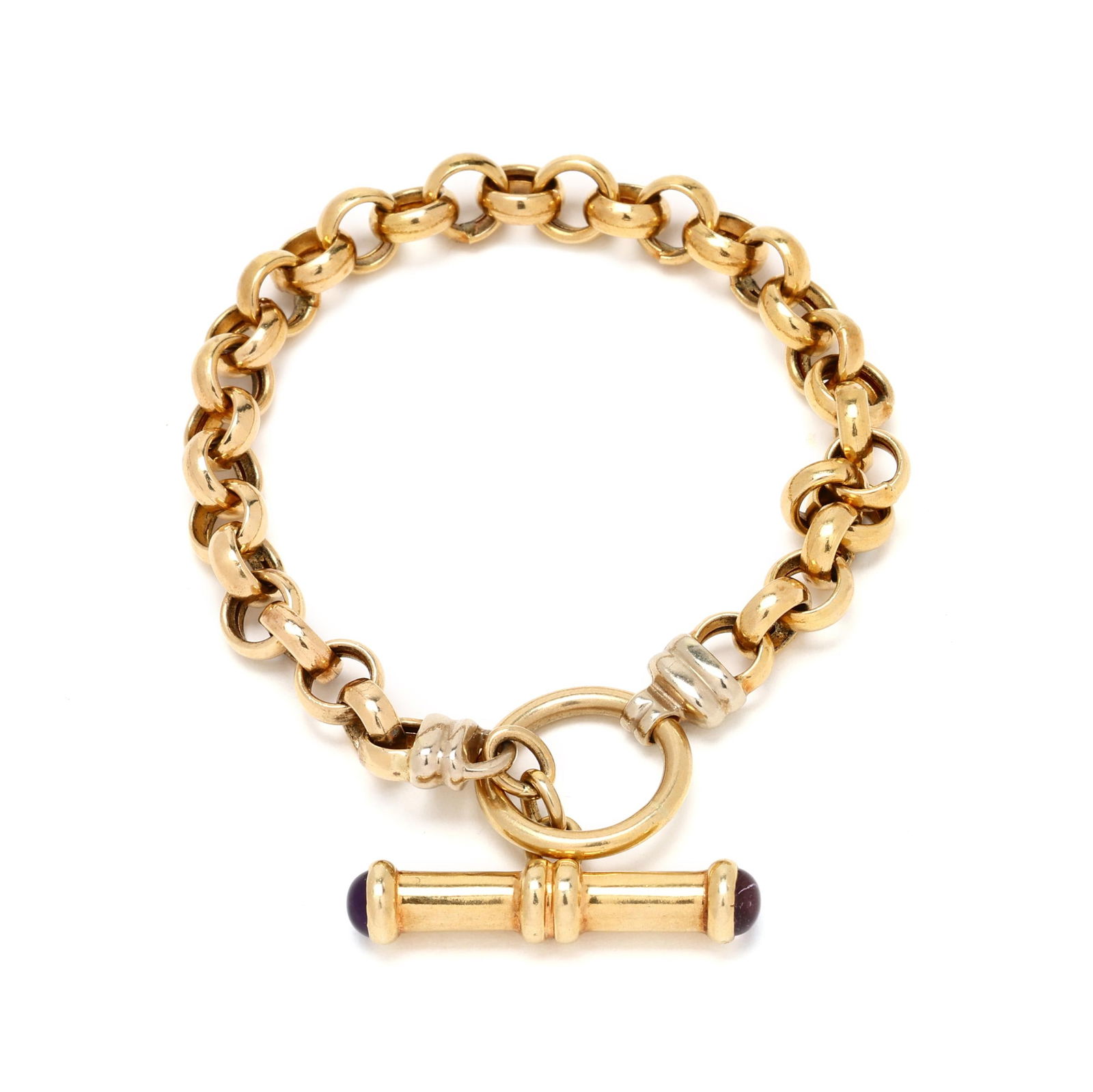 Gold Rolo Link Bracelet (1 of 5)