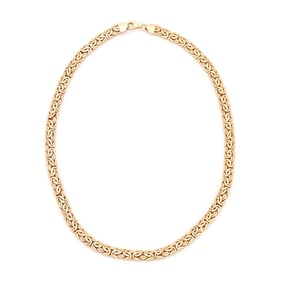 Gold Byzantine Link Necklace, Turkey