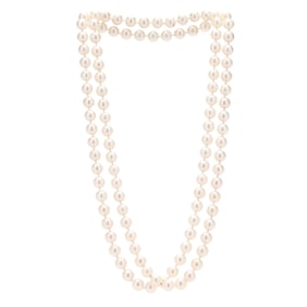 Endless Strand Pearl Necklace