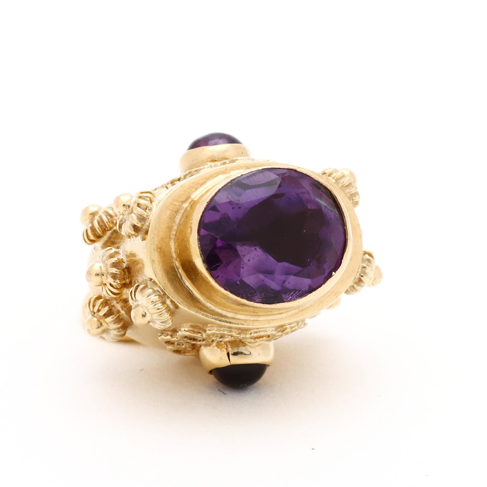 Vintage Gold and Amethyst Charm (1 of 6)