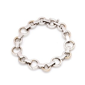 White Gold Charm Bracelet, Aaron Basha