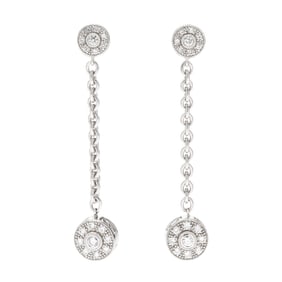 White Gold and Diamond Earrings