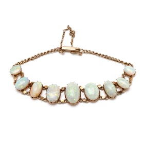 Gold and Opal Bracelet