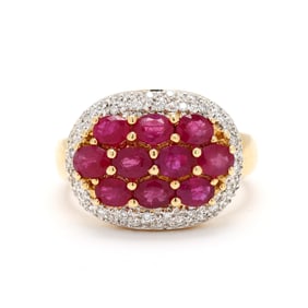 Bi-Gold, Ruby, and Diamond Ring, Le Vian
