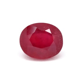 Loose 5.64 Carat Oval Cut Ruby