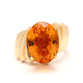 Gold and Citrine Ring