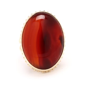 Gold and Agate Ring