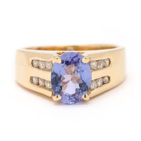 Gold, Tanzanite, and Diamond Ring, Le Vian