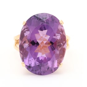 Gold and Amethyst Ring