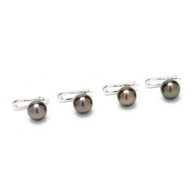 White Gold and South Sea Pearl Tuxedo Set, Mikimoto