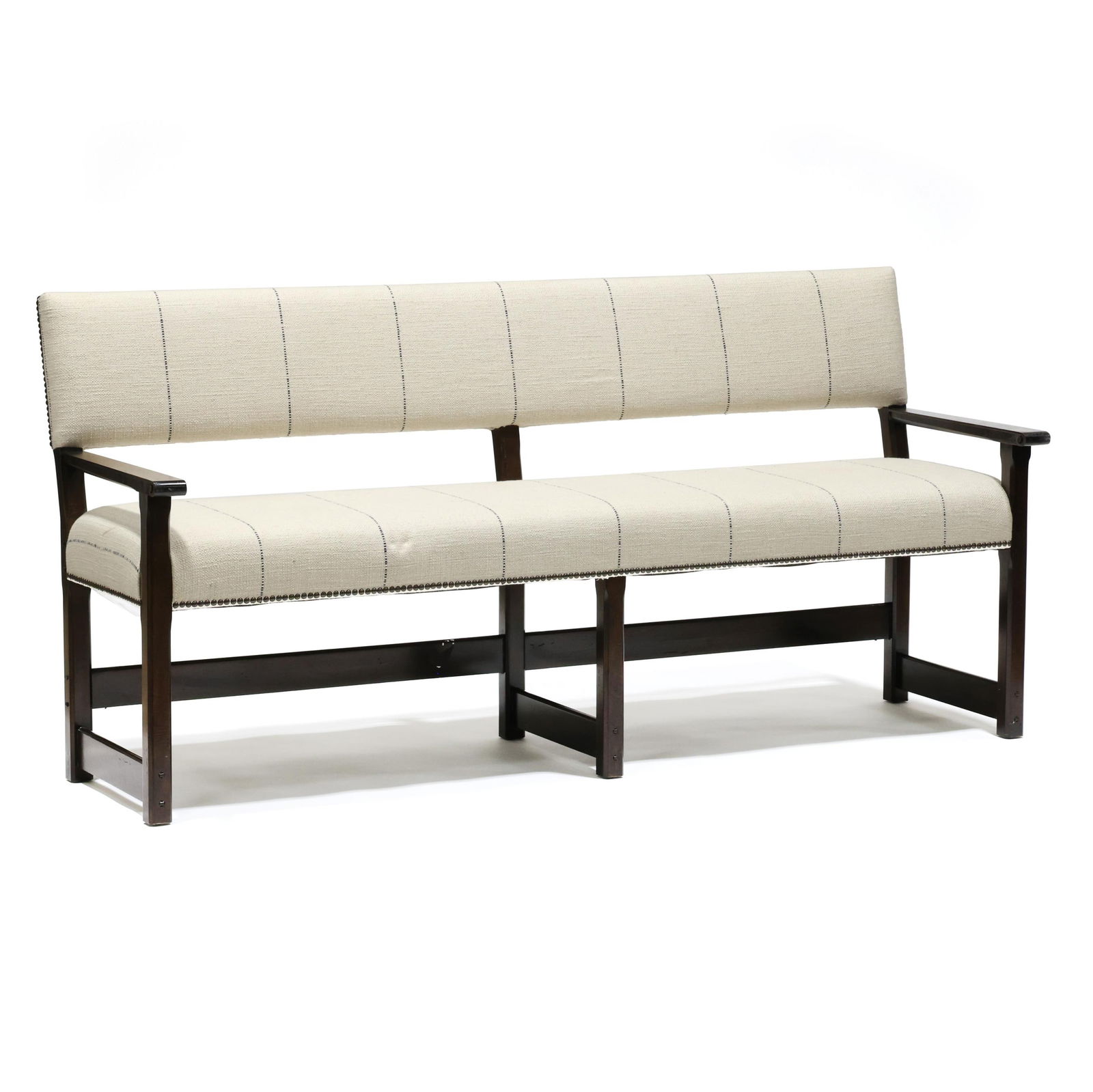 Baker, William and Mary Style Upholstered Bench (1 of 7)