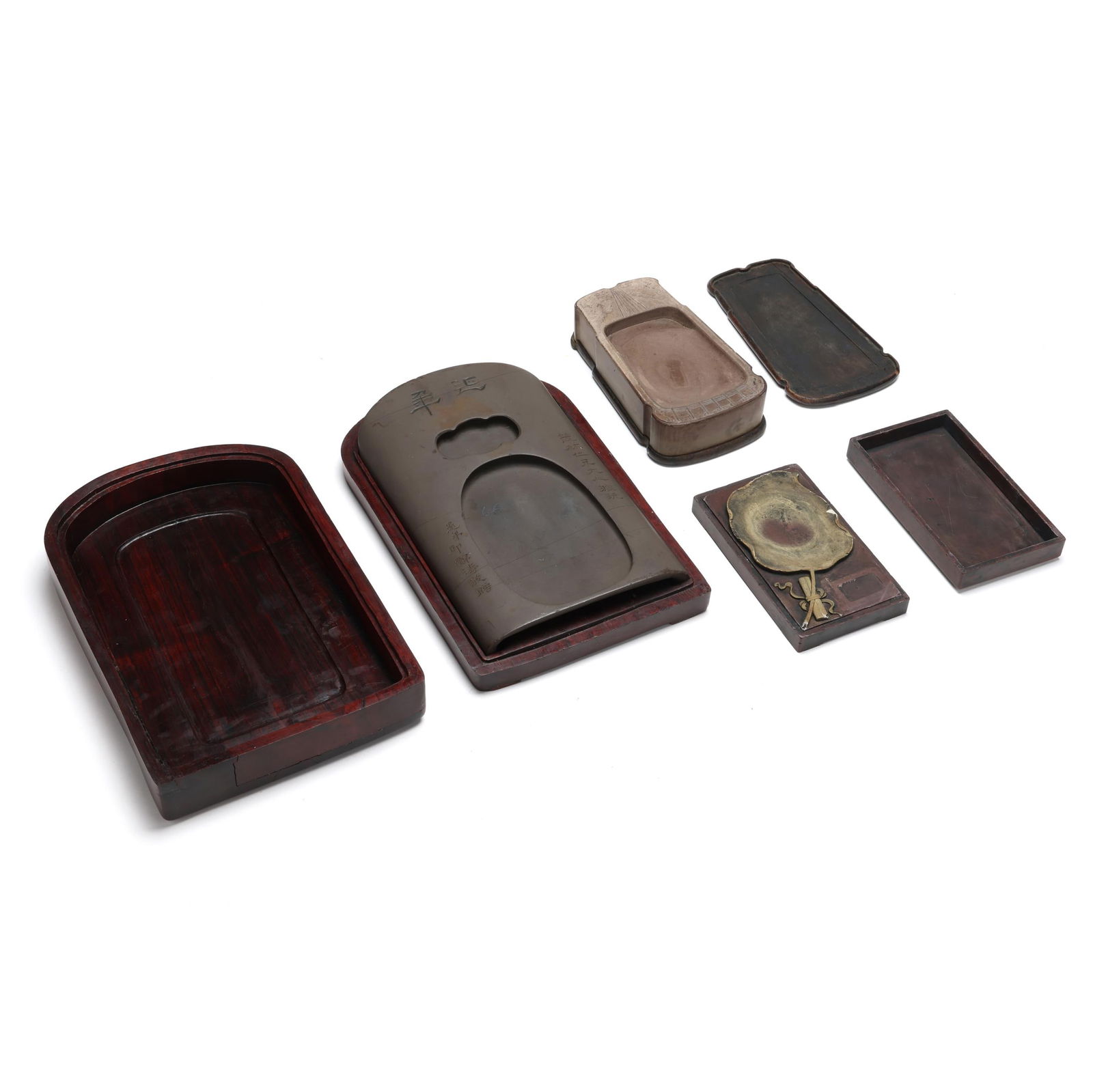 Three Large Chinese Ink Stones with Covers (1 of 13)