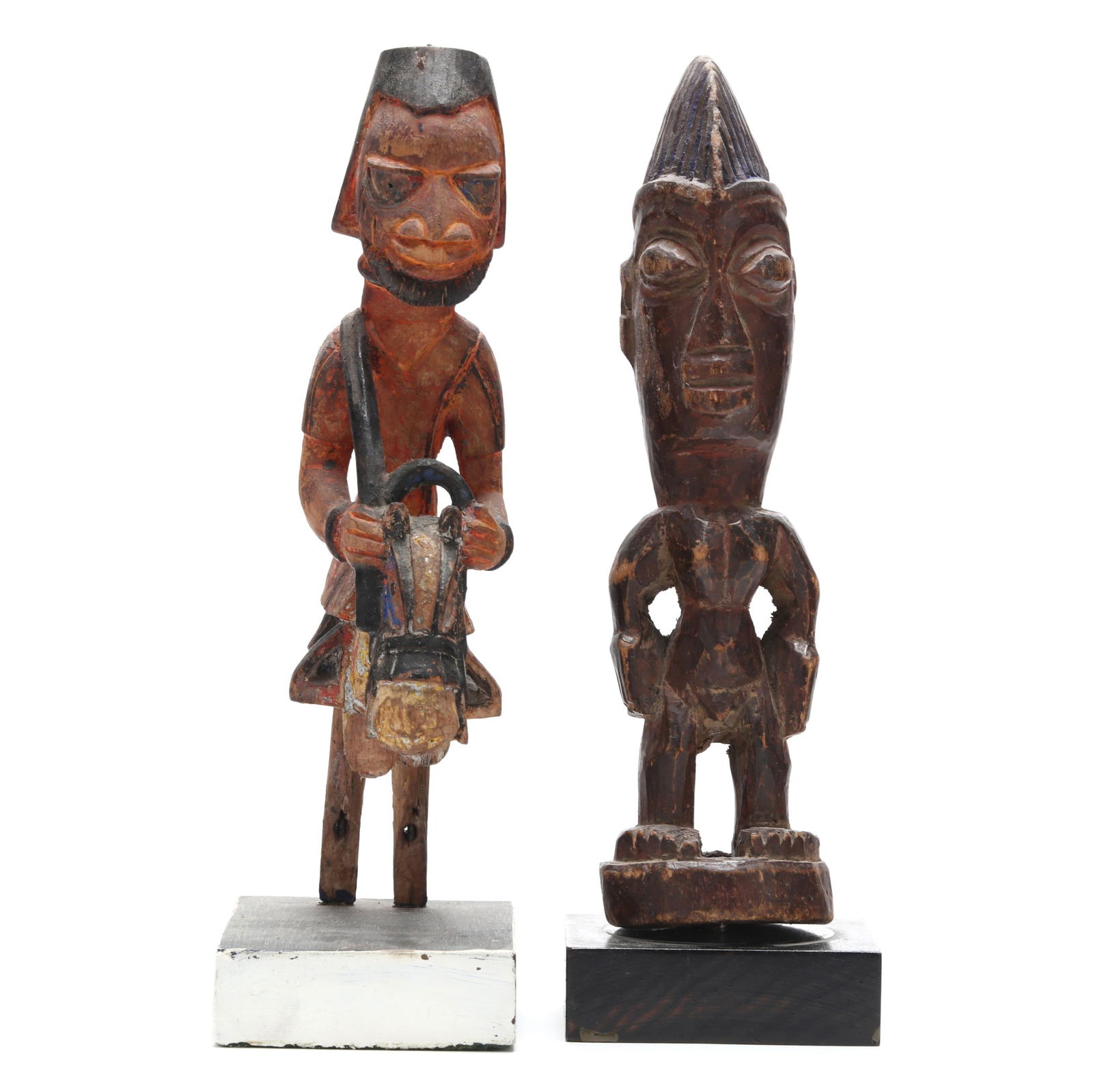 Two Yoruba Carved Wood Figures (1 of 5)