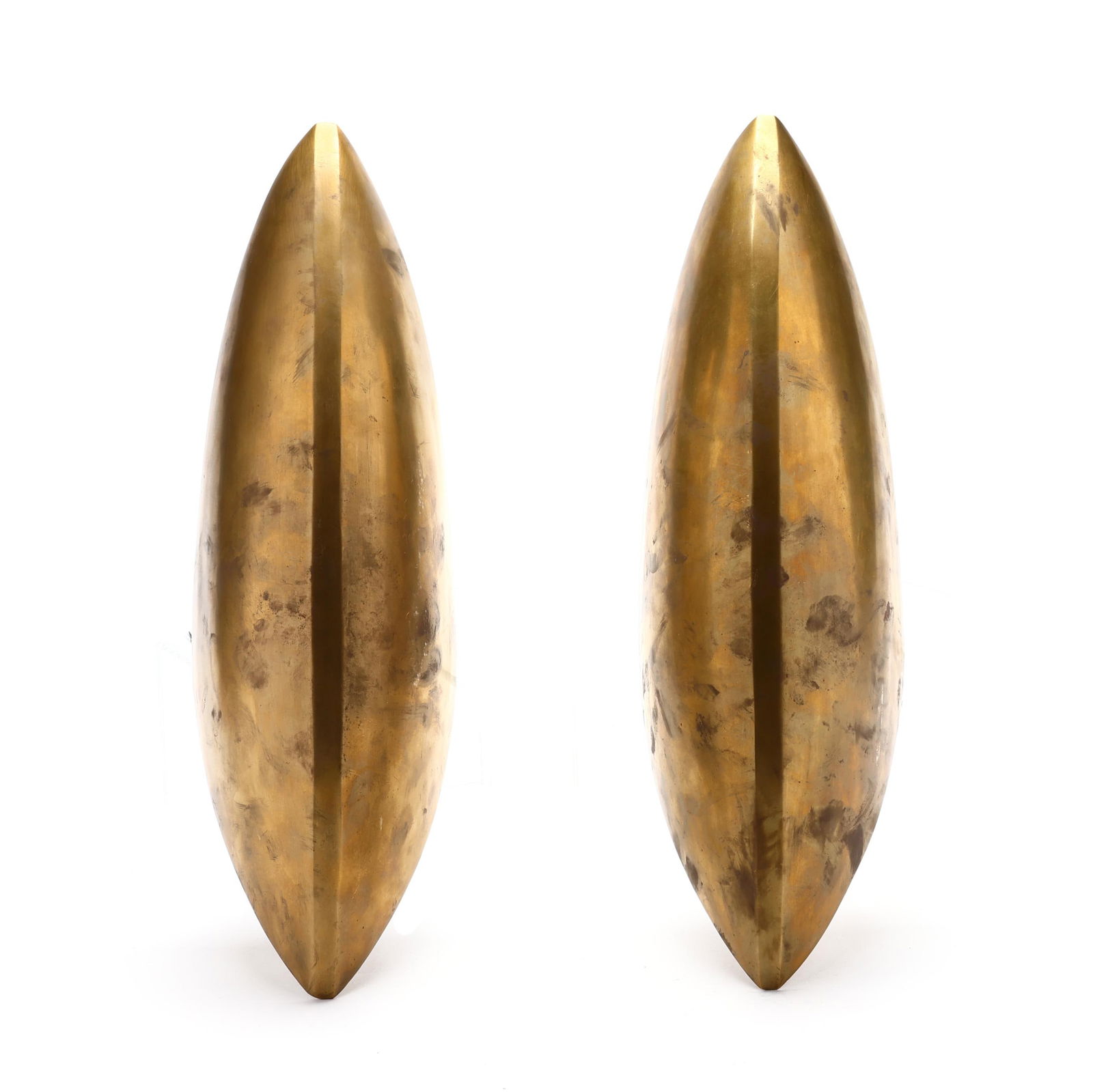 Pair of Modernist Bronze Wall Sconces (1 of 10)