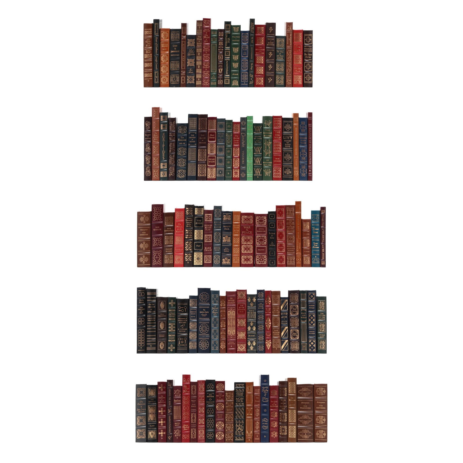 A Large Group of Easton Press's The 100 Greatest Books Ever Written: A Large Group of Easton Press's The 100 Greatest Books Ever WrittenNorwalk, CT: The Easton Press, [1975-1981]. Collector's Edition; (99) titles, all from "The 100 Greatest Books Ever Written" series;