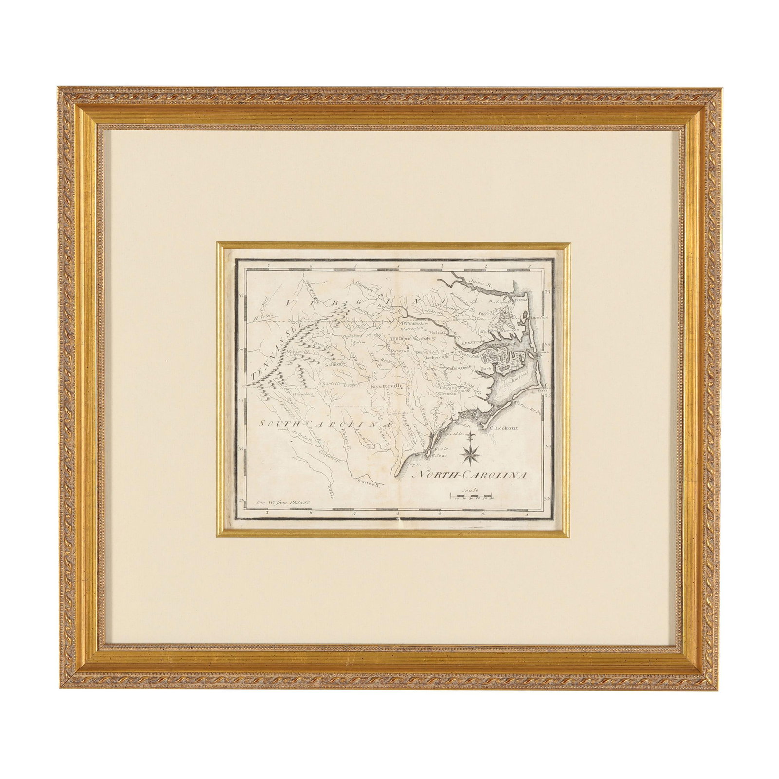 Joseph Scott's Early Map of North Carolina (1 of 8)