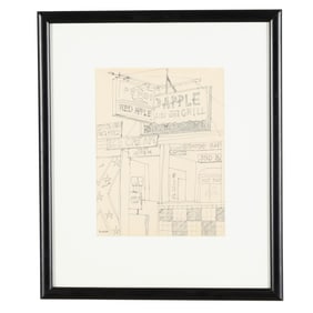 Claude Howell (NC, 1915-1997), Board Walk Scene