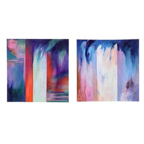 Jillian Goldberg (NC), Two Paintings from the  Elements  Series
