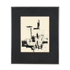 Pat Bowers (NC, b. 1937), Untitled (Monochrome Abstract)