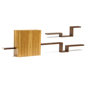 Michael Joerling (NC, b. 1951), Custom Cabinet and Floating Shelves