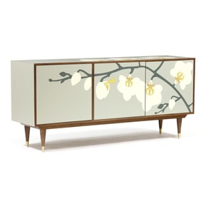 Lucy Turner (British, 20th/21st Century),  Orchid Accents, Maxi  Sideboard