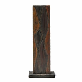 Attributed Paul Evans Jr. (American, 1931-1987), 'Wavy' Cityscape Sculpture