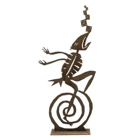 Monumental Figural Steel Garden Sculpture