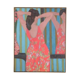 Cynthia Packard (American, b. 1957), Woman Brushing Hair