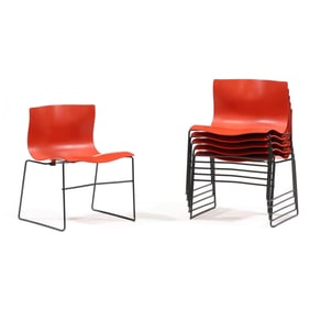 Lella & Massimo Vignelli, Set of Six Handkerchief Chairs