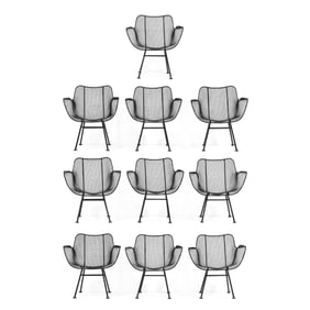 Russell Woodard (American, 1910-1969), Set of Ten  Sculptura  Patio Chairs